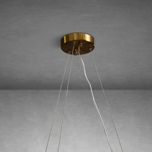 Diamond Alabaster Chandeliers D23.6"