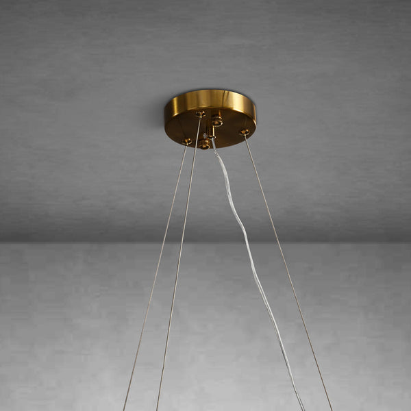 Diamond Alabaster Chandeliers D23.6"