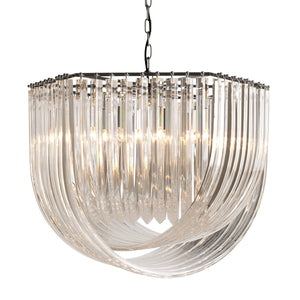 Hyères Modern Chandelier - Nickel