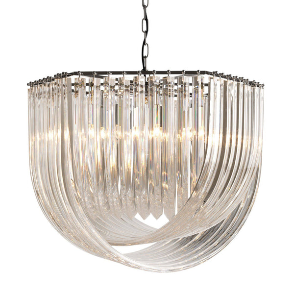 Hyères Modern Chandelier - Nickel