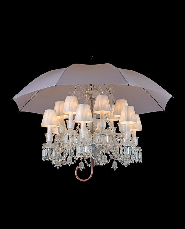 12 Lights Crystal Lighting with Umbrella - Arialamps