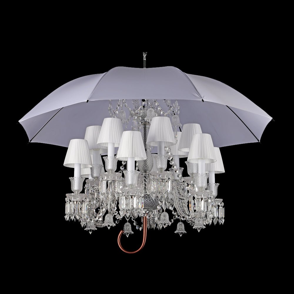12 Lights Crystal Lighting with Umbrella - Arialamps
