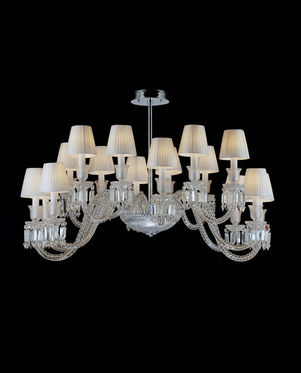 16 Lights Oval Lighting with Lampshades - Arialamps