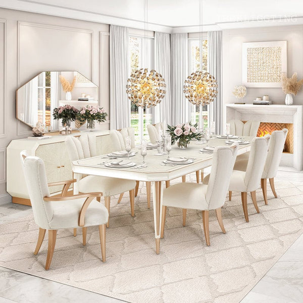 Michael Amini 18-Light Gold Sputnik Globe Chandelier with Crystal Accents
