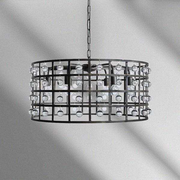 La Cage Round Chandelier 6" 8" 12"