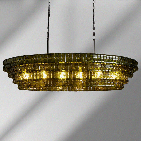 Ghiaccio Oval Chandelier
