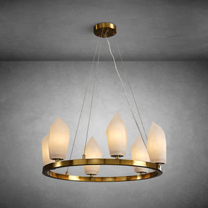 Diamond Alabaster Chandeliers D23.6"