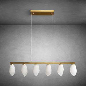 Diamond Alabaster Chandelier L39"