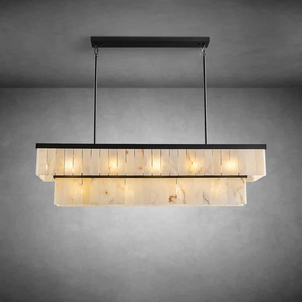 Rectangle Alabaster Chandelier