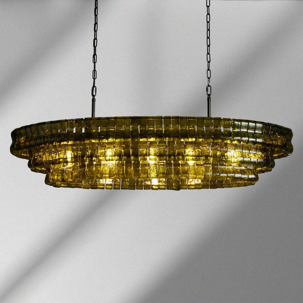 Ghiaccio Oval Chandelier