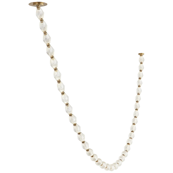 Creative Glass Pearl Necklace Pendant Chandelier for Living/Dining Room/Staircase