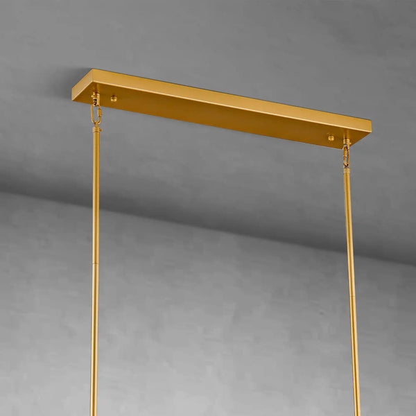 Modern 72" Rectangle K9 Crystal Chandelier for Dining Room