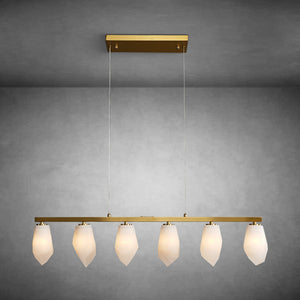 Diamond Alabaster Chandelier L39"