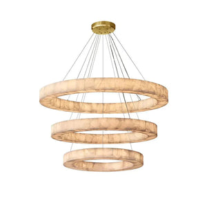 3 - Tier Round Marble Chandelier - Arialamps