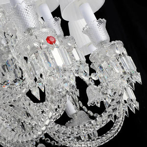 36 Lights Crystal Lighting with Lampshades - Arialamps
