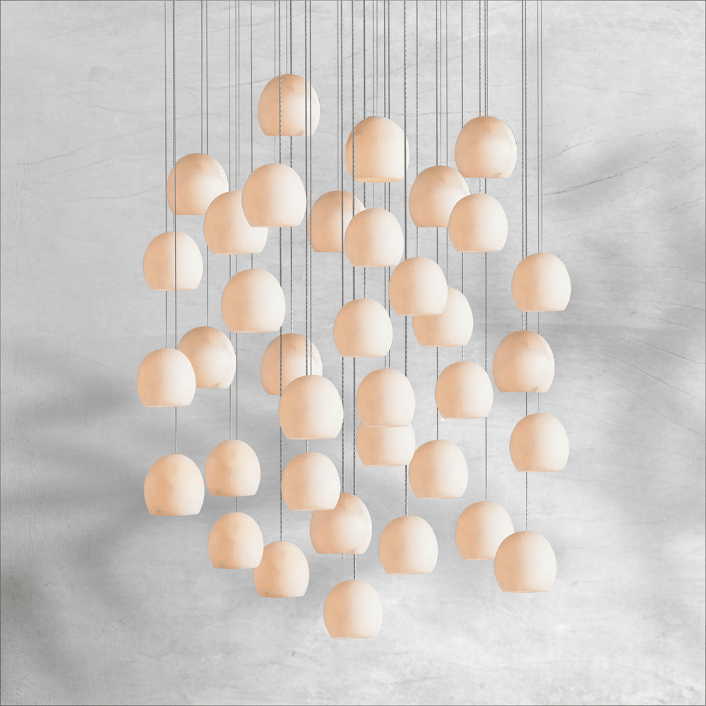 Maeva Round Chandelier 3/7/15/36 Light - Arialamps