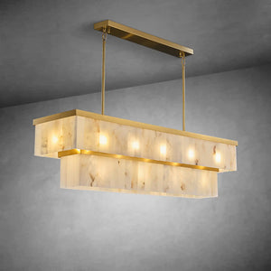 Rectangle Alabaster Chandelier