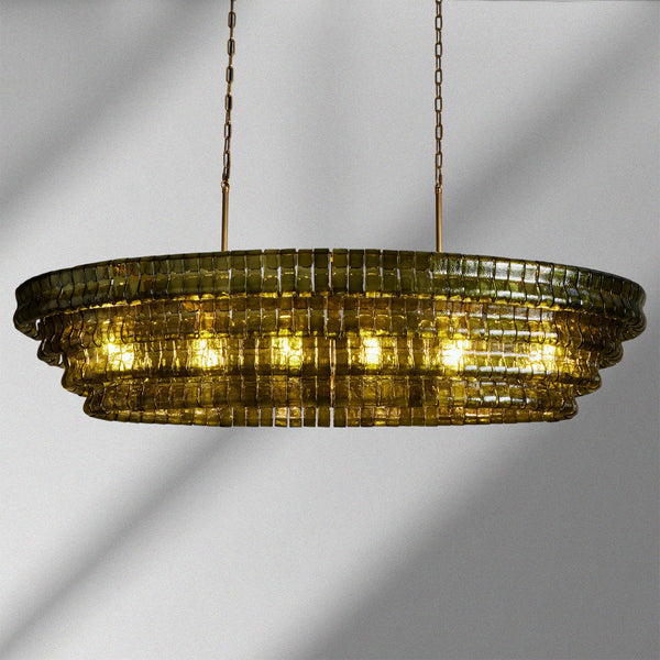 Ghiaccio Oval Chandelier