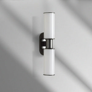 Harlin Modern Milk Glass 2-Light Wall Sconce