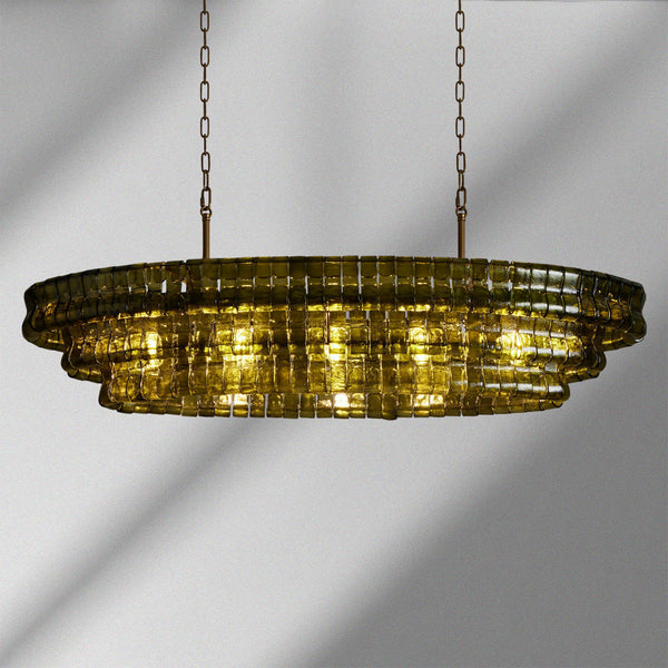 Ghiaccio Oval Chandelier