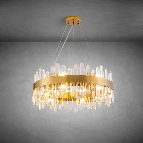 Modern Round Crystal Chandelier