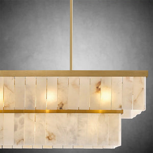 Rectangle Alabaster Chandelier