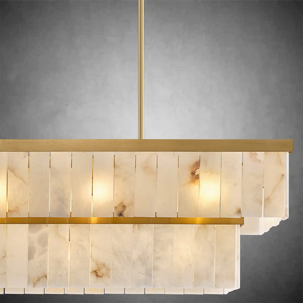 Rectangle Alabaster Chandelier
