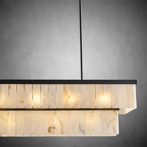 Rectangle Alabaster Chandelier