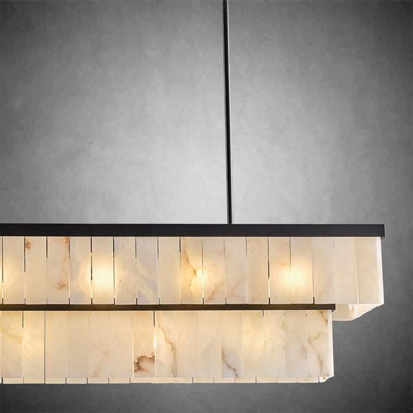 Rectangle Alabaster Chandelier