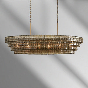 Ghiaccio Oval Chandelier