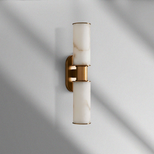 Harlin Alabaster 2-Light Wall Sconce