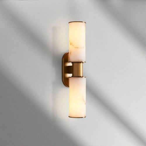 Harlin Alabaster 2-Light Wall Sconce