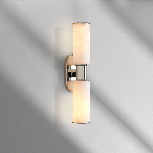 Harlin Alabaster 2-Light Wall Sconce