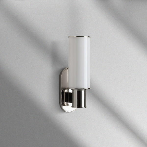 Harlin Modern Milk Glass Wall Sconce