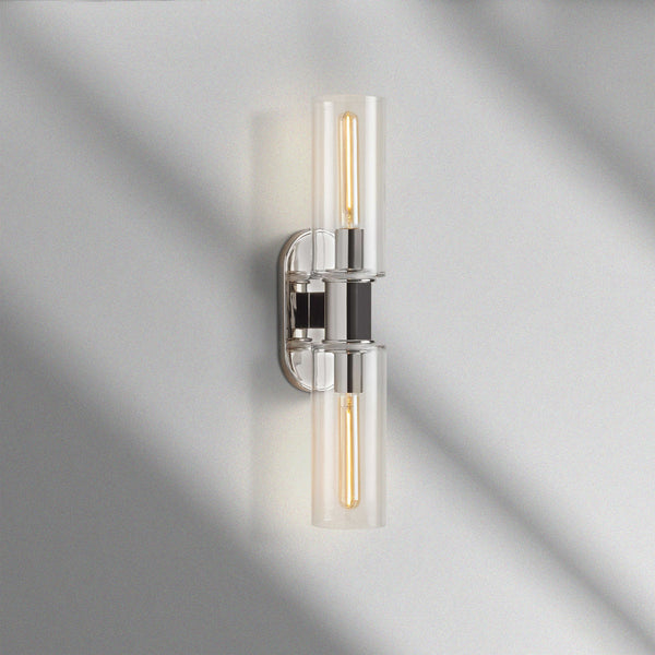 Harlin Double Sconce in Clear