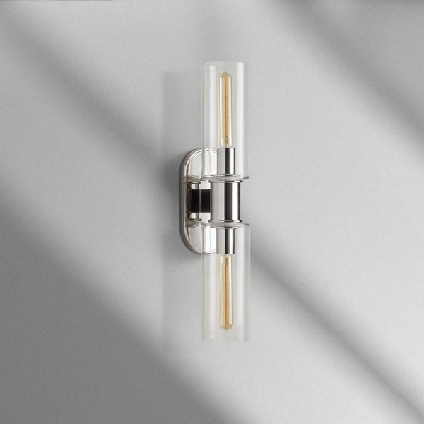Harlin Double Sconce in Clear