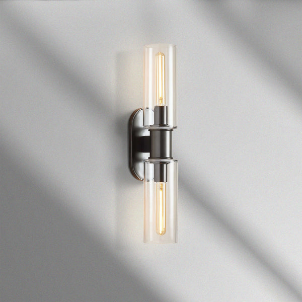 Harlin Double Sconce in Clear