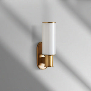 Harlin Modern Milk Glass Wall Sconce