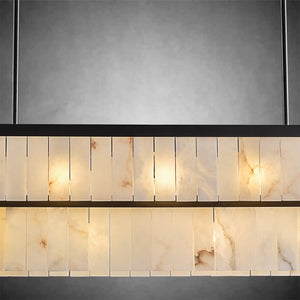 Rectangle Alabaster Chandelier