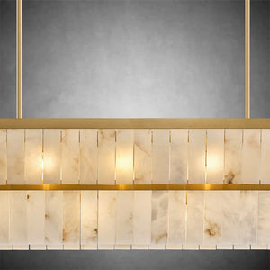 Rectangle Alabaster Chandelier