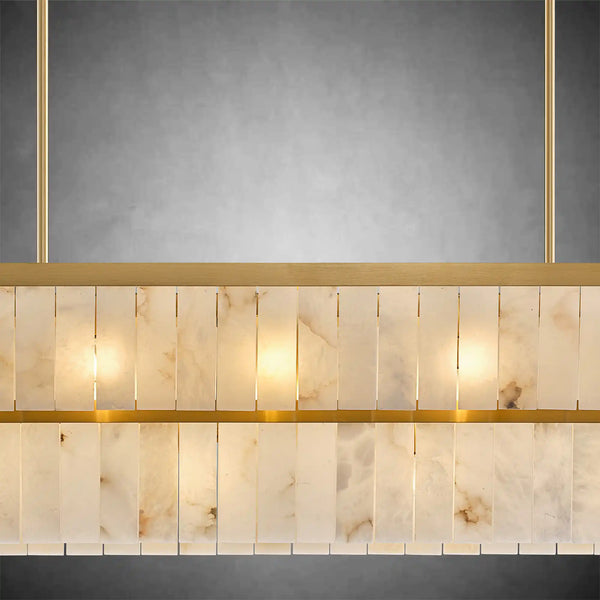 Rectangle Alabaster Chandelier