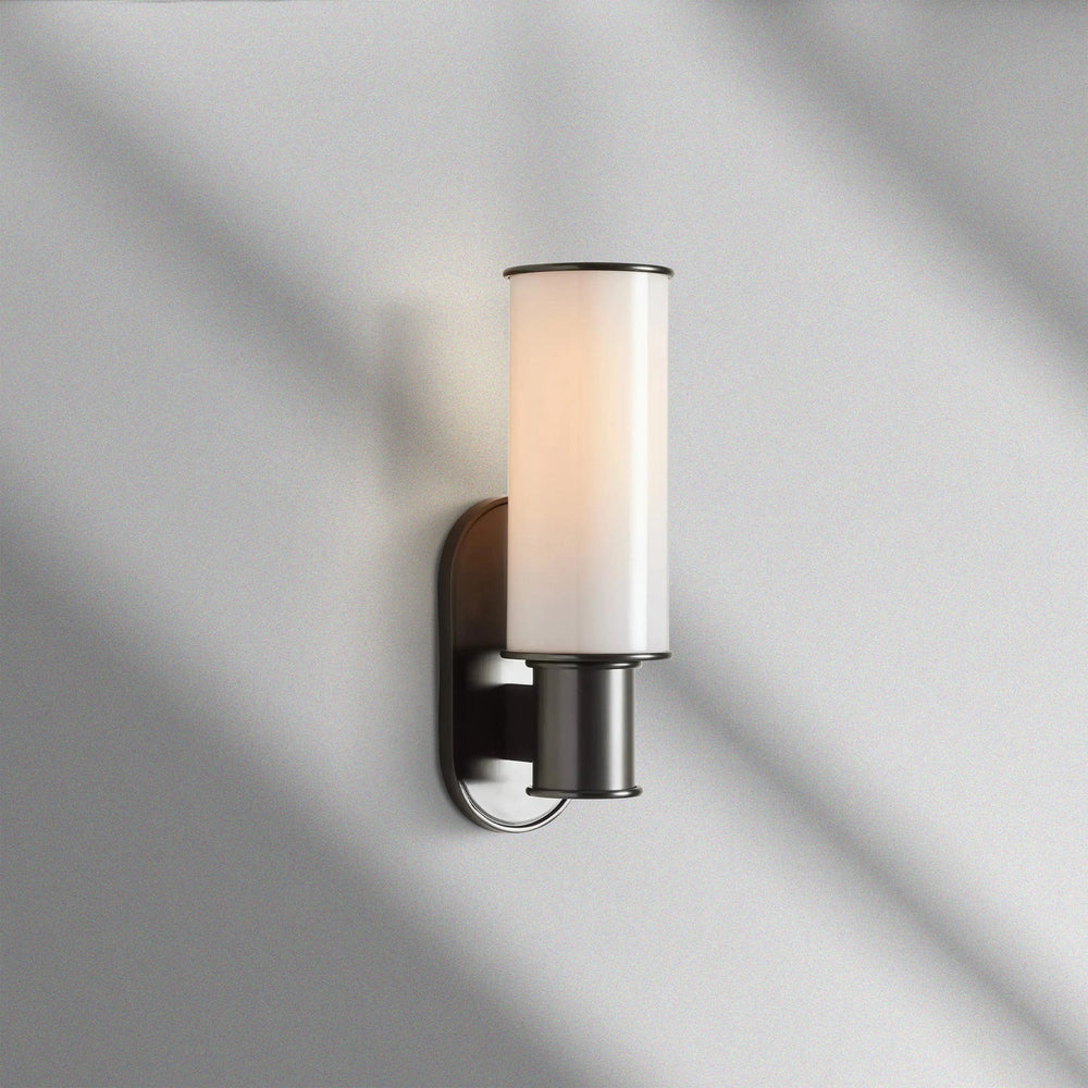 Harlin Modern Milk Glass Wall Sconce