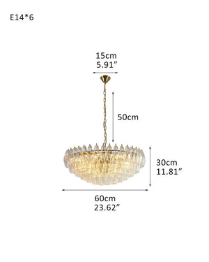 Modernist Chandelier ceiling brass satin frame decor for sitting room | Purple Blown Glass D60*H30CM D23.62"*H11.81" Clear American Vintage chandelier lamp