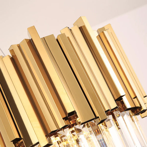 Astra Pendant Light Large Rectangular Chandelier For Dining Room
