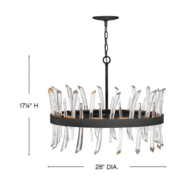 Revel 8 - Light Unique Wagon Wheel Chandelier with Crystal Accents
