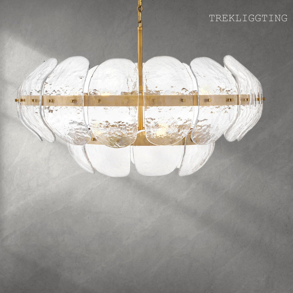 Lillia 9 - Light Steel Dimmable Chandelier