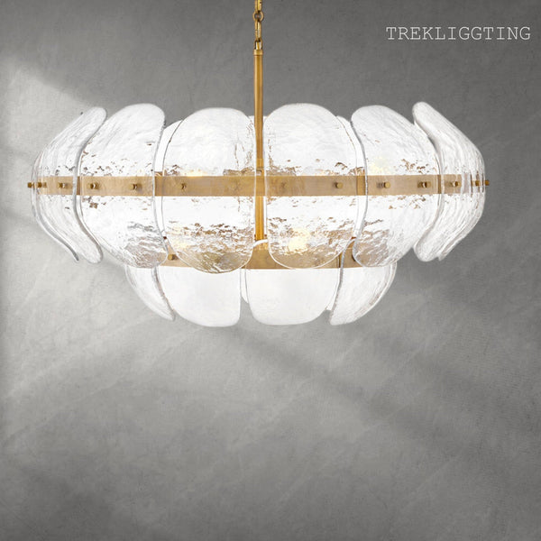Lillia 9 - Light Steel Dimmable Chandelier