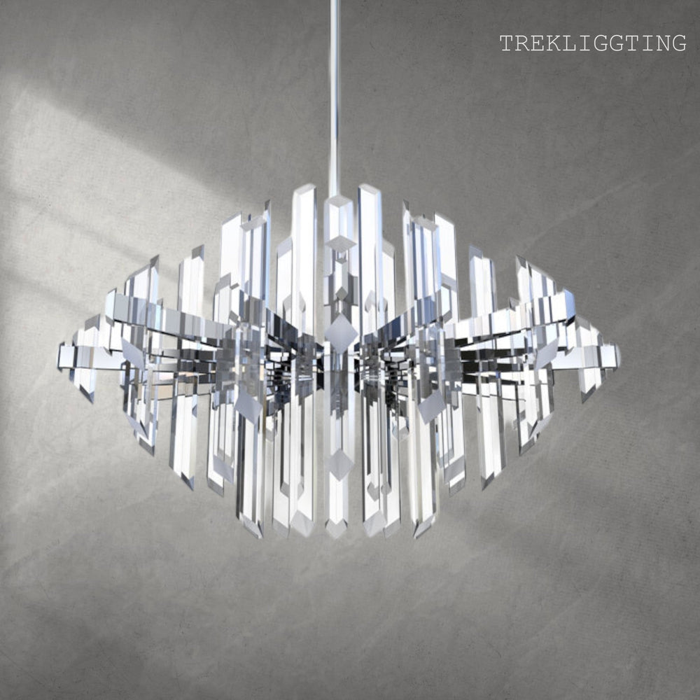 Facets 1-Light Kitchen Island LED Chandelier