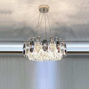 Luxurious K9 Crystal Chandelier Modern Ceiling Light Fixtures Set for Living Room/Dining Room