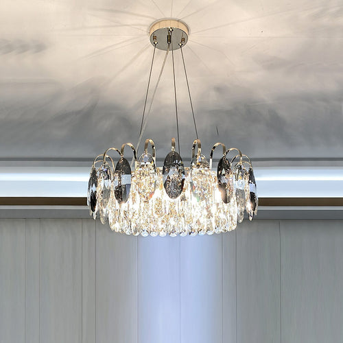 Luxurious K9 Crystal Chandelier Modern Ceiling Light Fixtures Set for Living Room/Dining Room